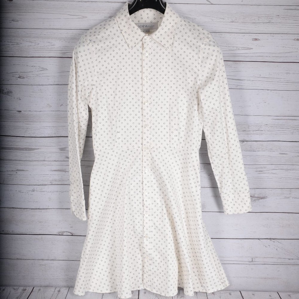 Serena & Lily Horseshoe Print Cotton Dress Size 6